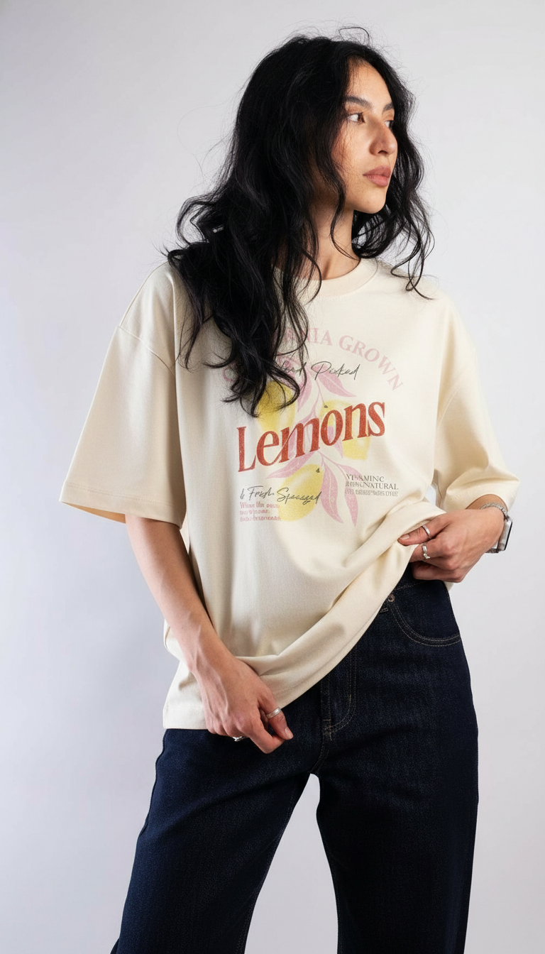 Tshirt Oversize Lemons - Imagen 2