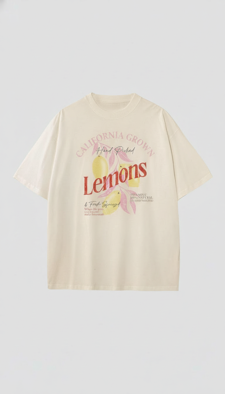 Tshirt Oversize Lemons - Imagen 3