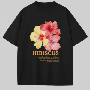 Tshirt Oversize Flor Hibiscus